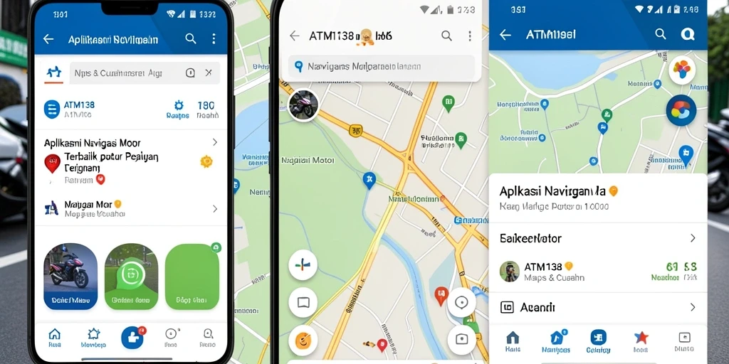 Tampilan antarmuka ATM138 yang sederhana dan intuitif untuk navigasi motor.