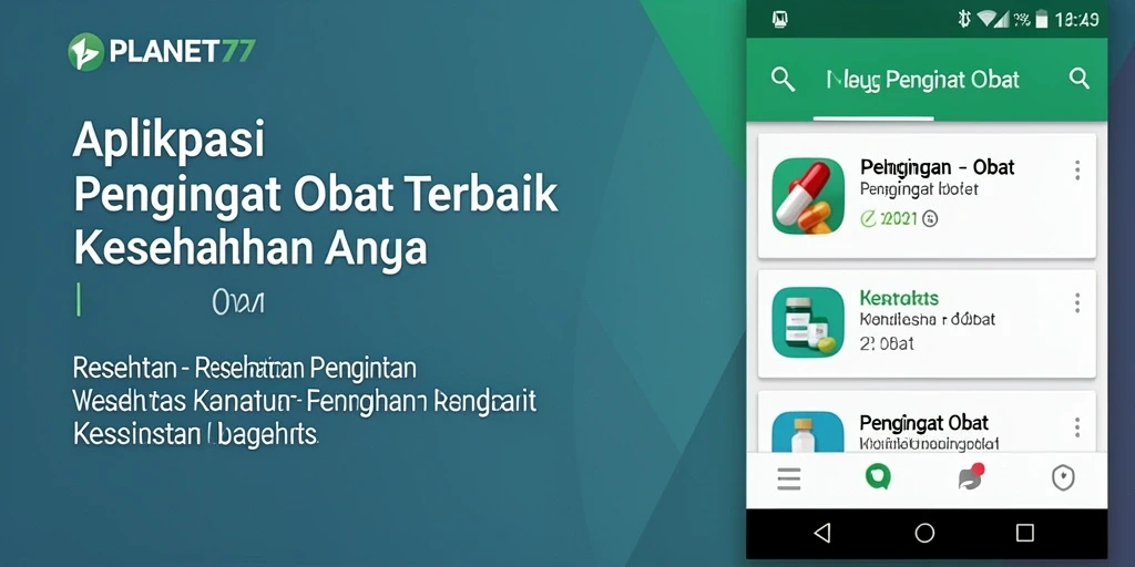 Tampilan antarmuka PLANET77 yang sederhana dan informatif.