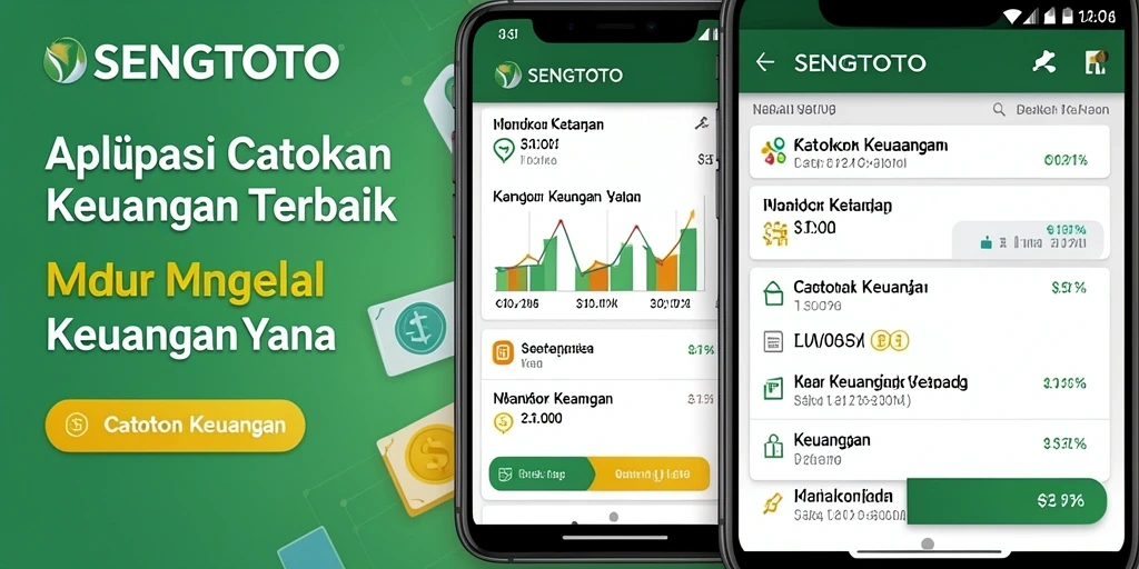 Antarmuka SENGTOTO yang bersih dan mudah dipahami untuk Catatan Keuangan.