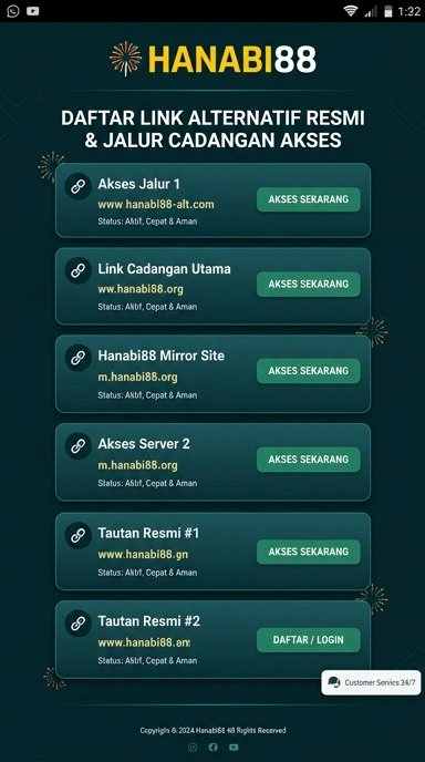 Link Alternatif Hanabi88 untuk Pengguna Android