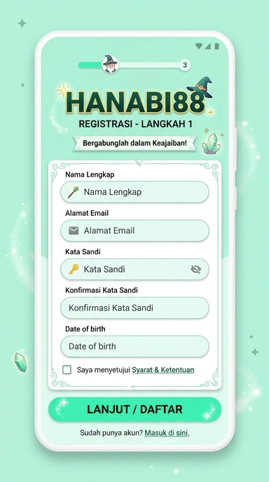 Panduan Registrasi Akun Baru Hanabi88 untuk Android